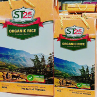 [Hàng chính hãng] Gạo ST25 hữu cơ loại 5 kí phù hợp cho người ăn kiêng